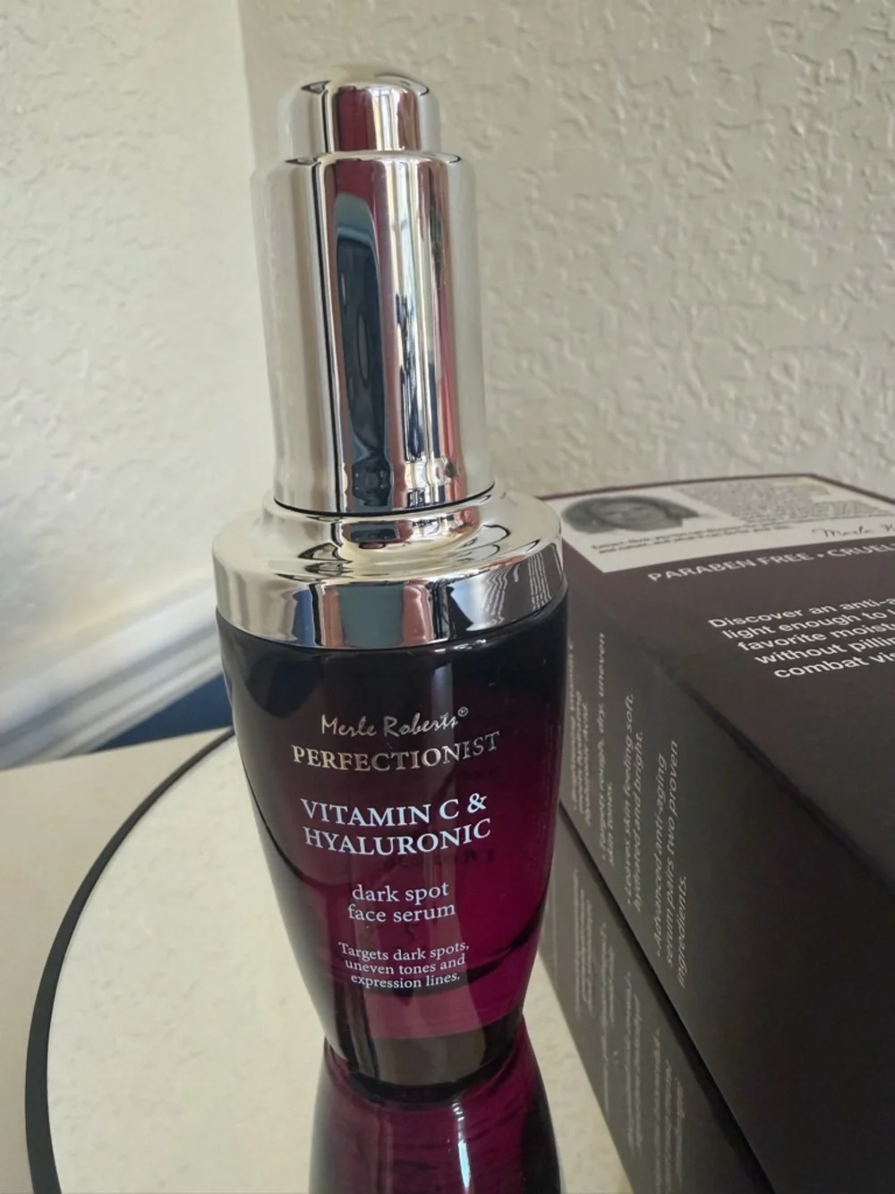 Merle Roberts Perfectionist Vitamin C & Hyaluronic Dark Spot Face Serum NIB